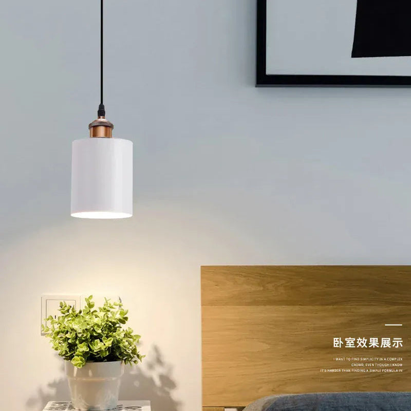 LampeHub Vintage Interior Pendant Lights Loft Style Decoration Pendant Lamp E27 Holder Restaurant Bar Counter Hanging Ceiling Lamps