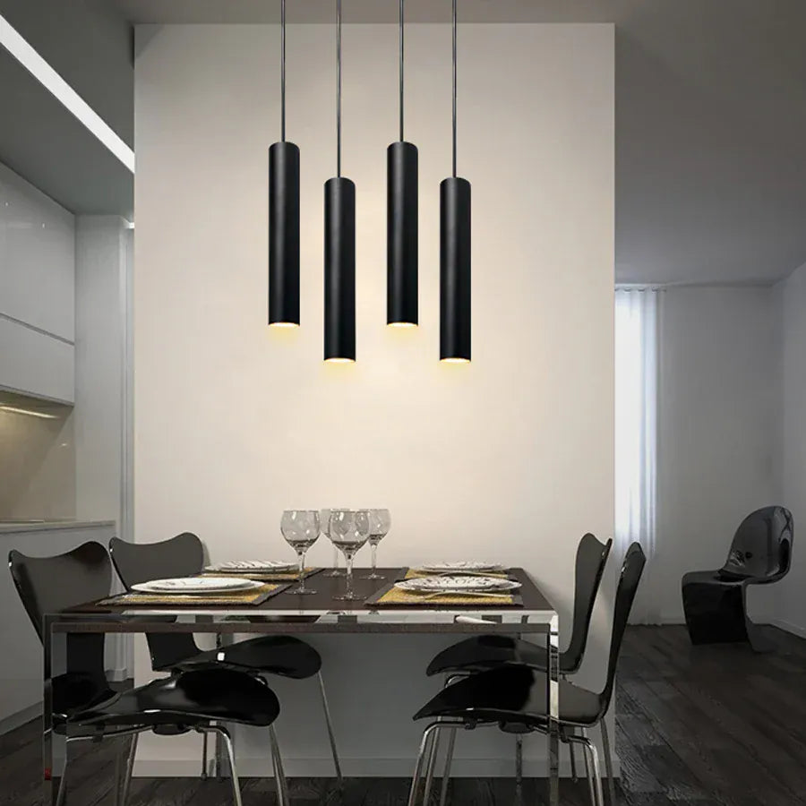 LampeHub LED Pendant Lights Chandelier Mirror Lamp Home Kitchen Island Dining Living Room Bar Cafe Droplight Fxture
