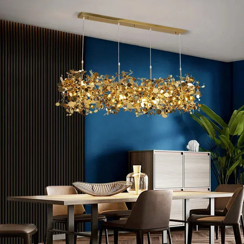 LampeHub Luminaire suspension design en feuille