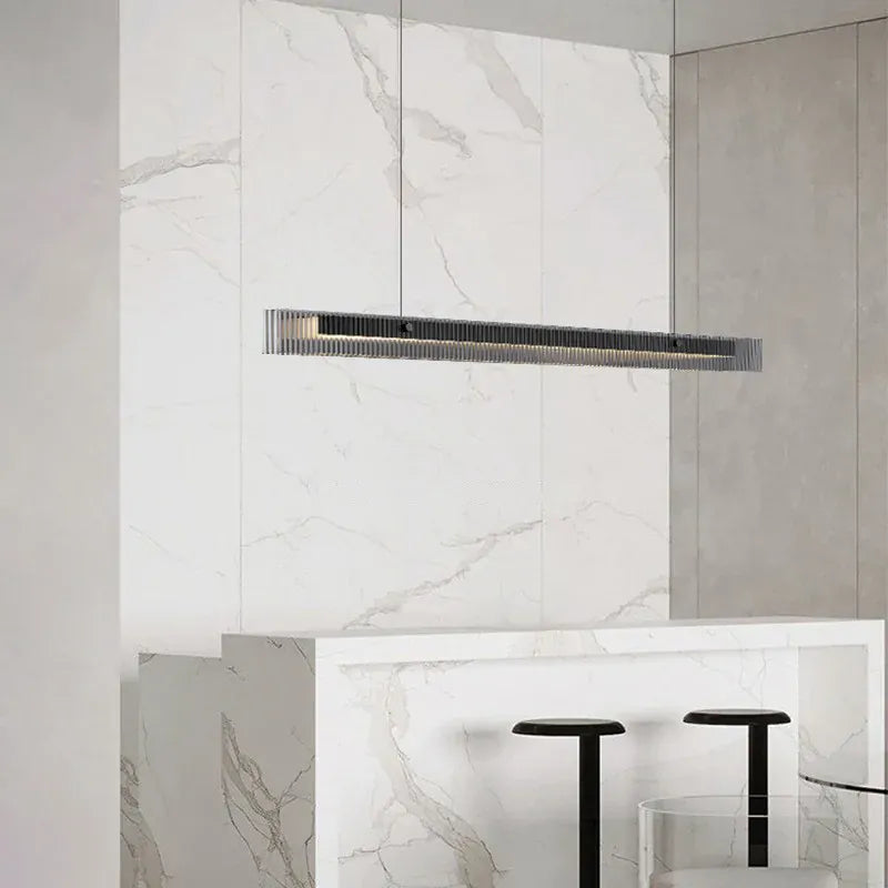 LampeHub Light Luxury Restaurant Pendant Light Design Sense High-end Minimalist Glass Atmosphere Minimalist Bar Pendant Lamp