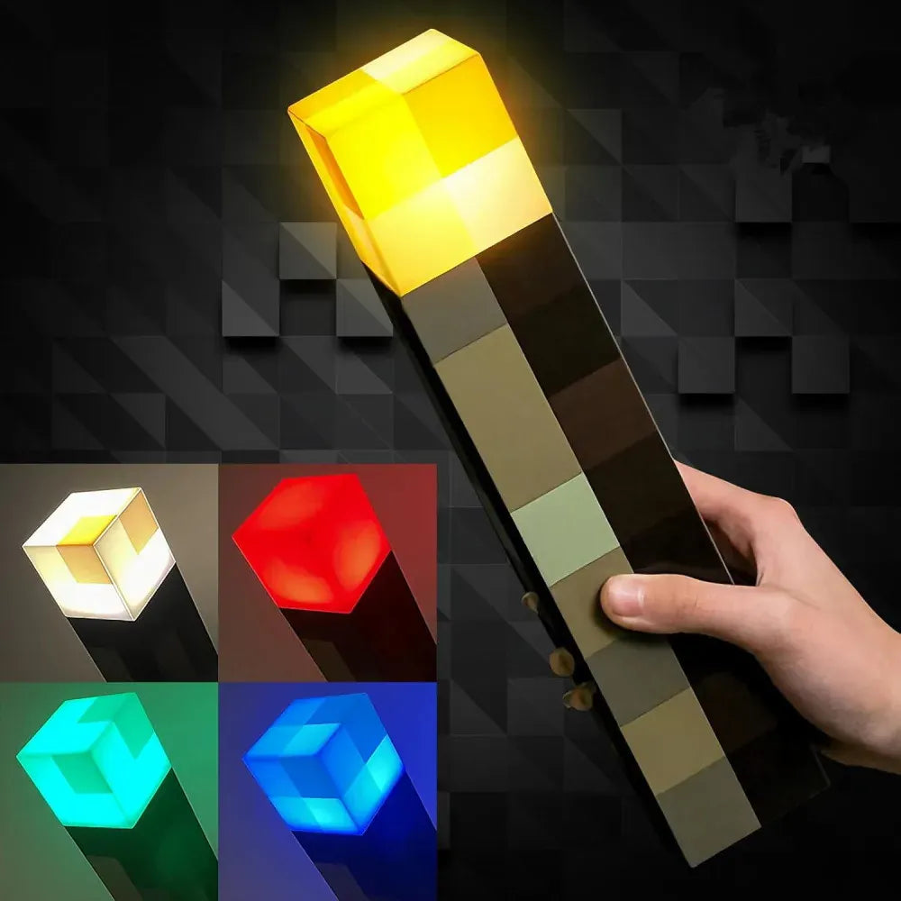 LampeHub 4 couleur LED Lampe de chevet Minecraft
