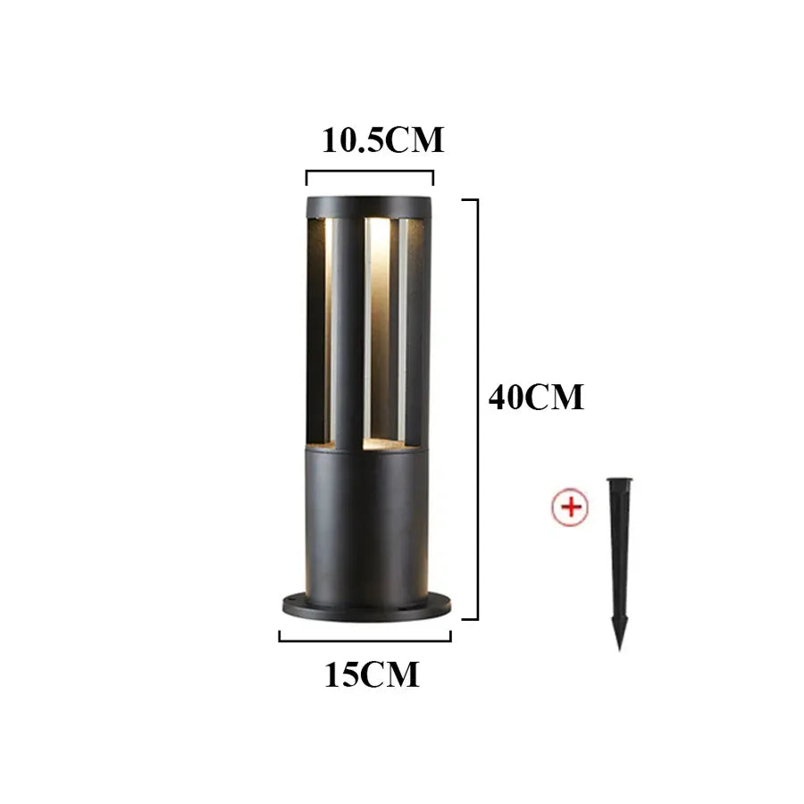 LampeHub 40CM Avec piquet / Blanc chaud AC85-260V Lampadaire Exterieur