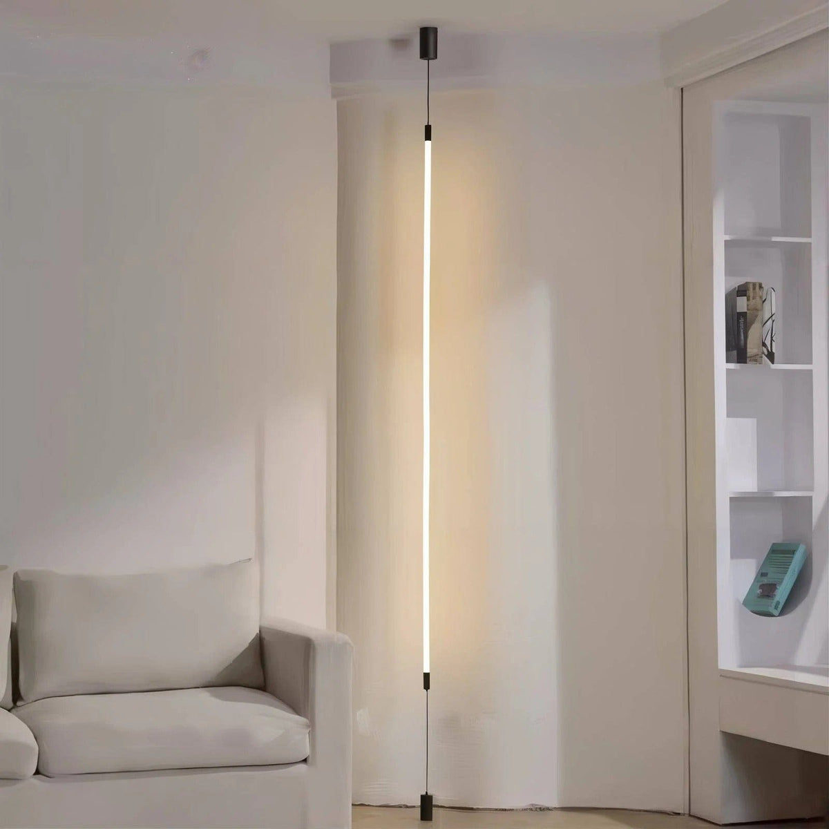 LampeHub 80cm avec cable / Naturelle 4000K Lampadaire Suspendu Chambre