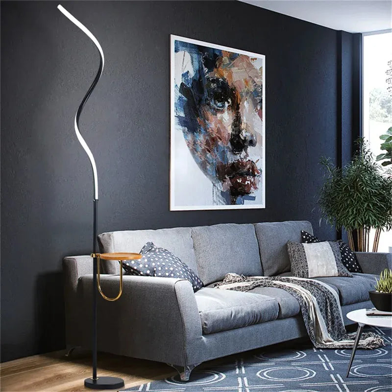 LampeHub 8M Contemporary Dimmer Floor Lamp - Creative Design Lighting for Living Room Home Decoration