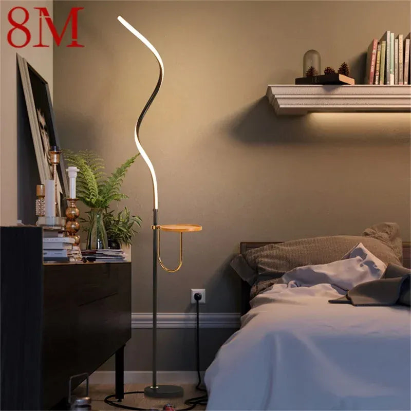 LampeHub 8M Contemporary Dimmer Floor Lamp - Creative Design Lighting for Living Room Home Decoration