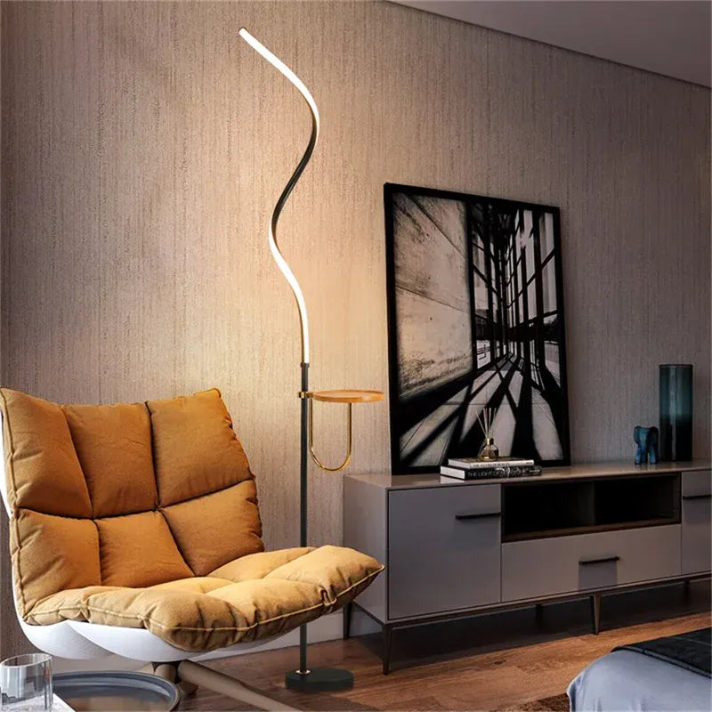 LampeHub 8M Contemporary Dimmer Floor Lamp - Creative Design Lighting for Living Room Home Decoration