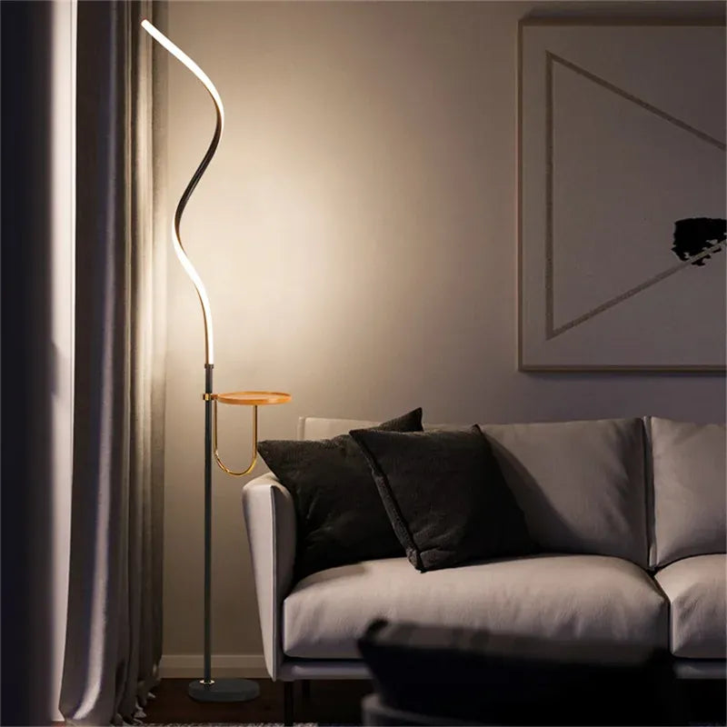 LampeHub 8M Contemporary Dimmer Floor Lamp - Creative Design Lighting for Living Room Home Decoration