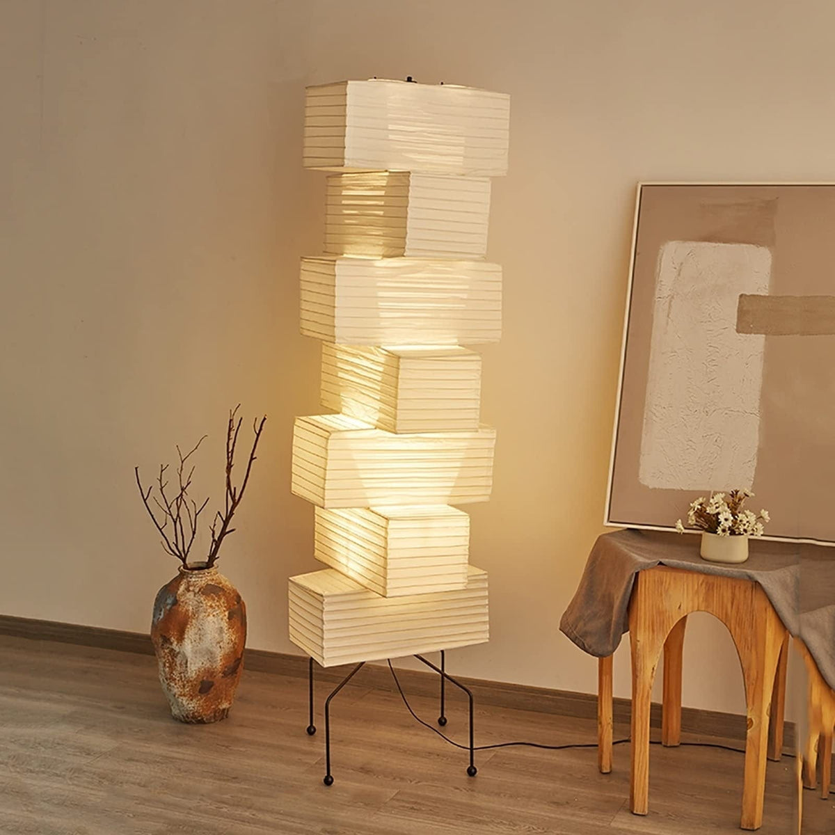 LampeHub A2 D38 H180cm / EU Plug Lampadaire Japonais Papier