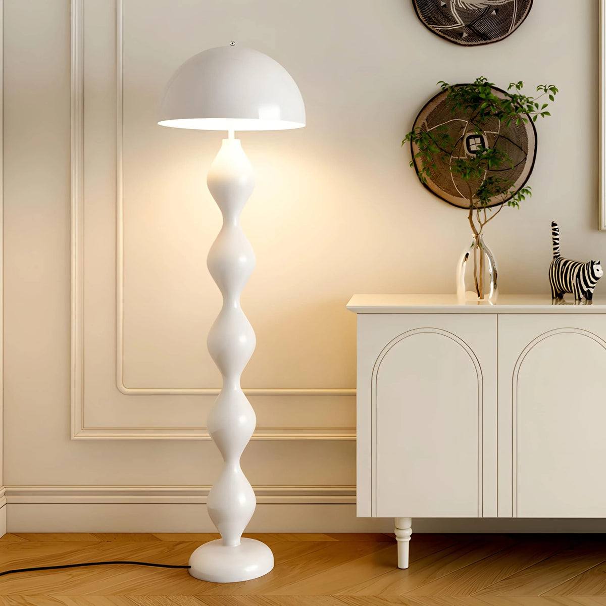 LampeHub Blanc / Lumière neutre 4000K Lampadaire Industriel Salon