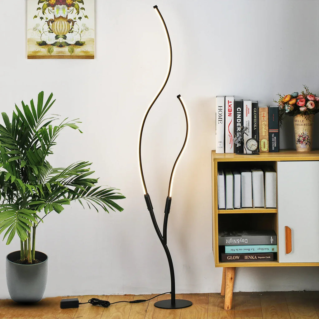 LampeHub Creative Tree Branches Floor Lamps Remote LED Corner Floor Lamp Standing Light Home Decoration Lamps for Living Room Bedroom