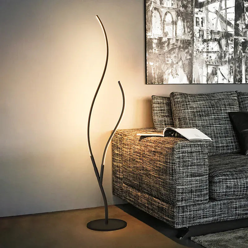 LampeHub Creative Tree Branches Floor Lamps Remote LED Corner Floor Lamp Standing Light Home Decoration Lamps for Living Room Bedroom