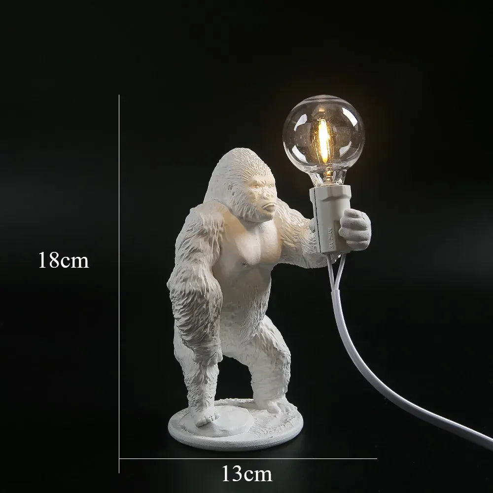 LampeHub Debout Blanc Lampe de chevet Gorille