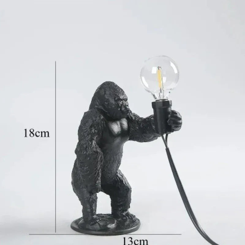 LampeHub Debout Noir Lampe de chevet Gorille