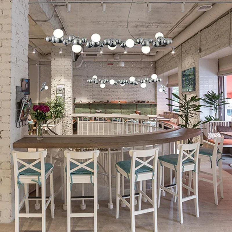 LampeHub Designer LED Caterpillar Chandelier for Living Room Restaurant Hotel Decor Hanging Light Long Pendant Lamp Interior  Lighting