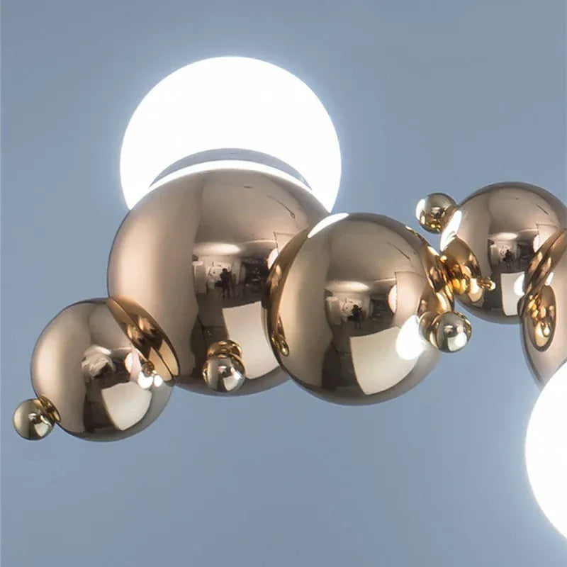 LampeHub Designer LED Caterpillar Chandelier for Living Room Restaurant Hotel Decor Hanging Light Long Pendant Lamp Interior  Lighting