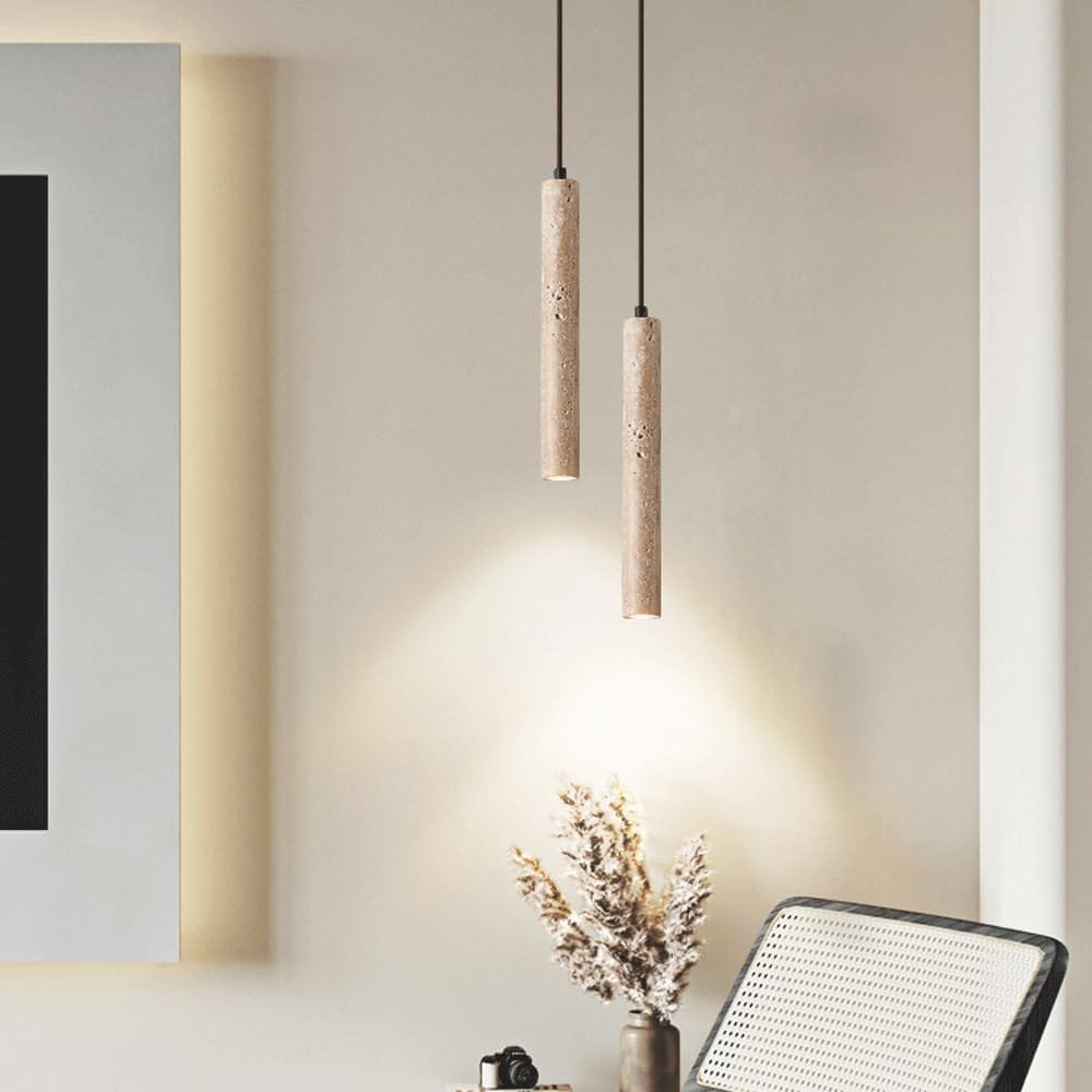 LampeHub Double Lampe de chevet Suspendu Bois