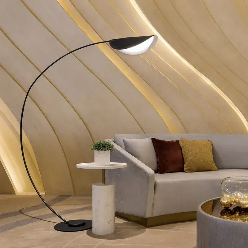 LampeHub Fishing Floor Lamp Living Room Bedroom Restaurant Nordic Art Sofa Side Coffee Table Creative Simple Modern Corner Light
