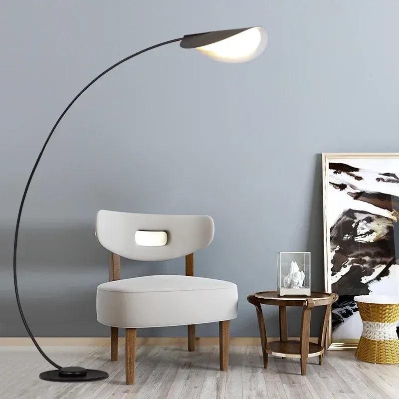 LampeHub Fishing Floor Lamp Living Room Bedroom Restaurant Nordic Art Sofa Side Coffee Table Creative Simple Modern Corner Light