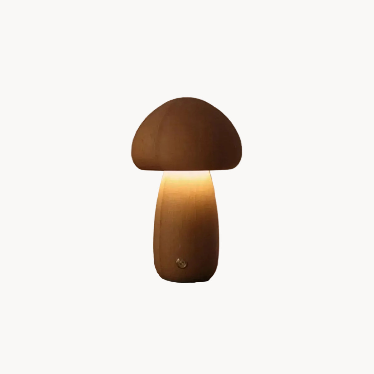 LampeHub Grand Bois Lampe de chevet Champignon Bois