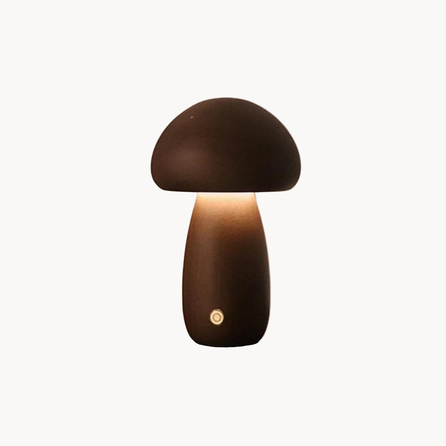 Lampe de chevet Champignon Noyer