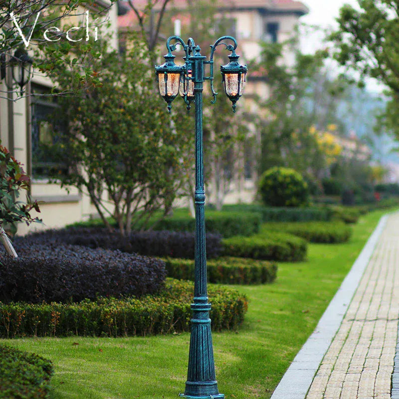 LampeHub (H≈2.3M)Garden Lights Street Lights Lawn Flowers Park Lights Waterproof Outdoor Villa High Pole Lights Landscape