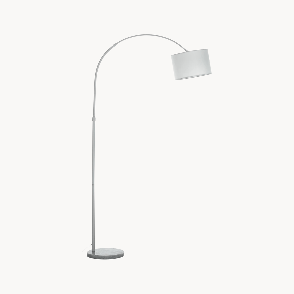 LampeHub Lampadaire abat jour Blanc