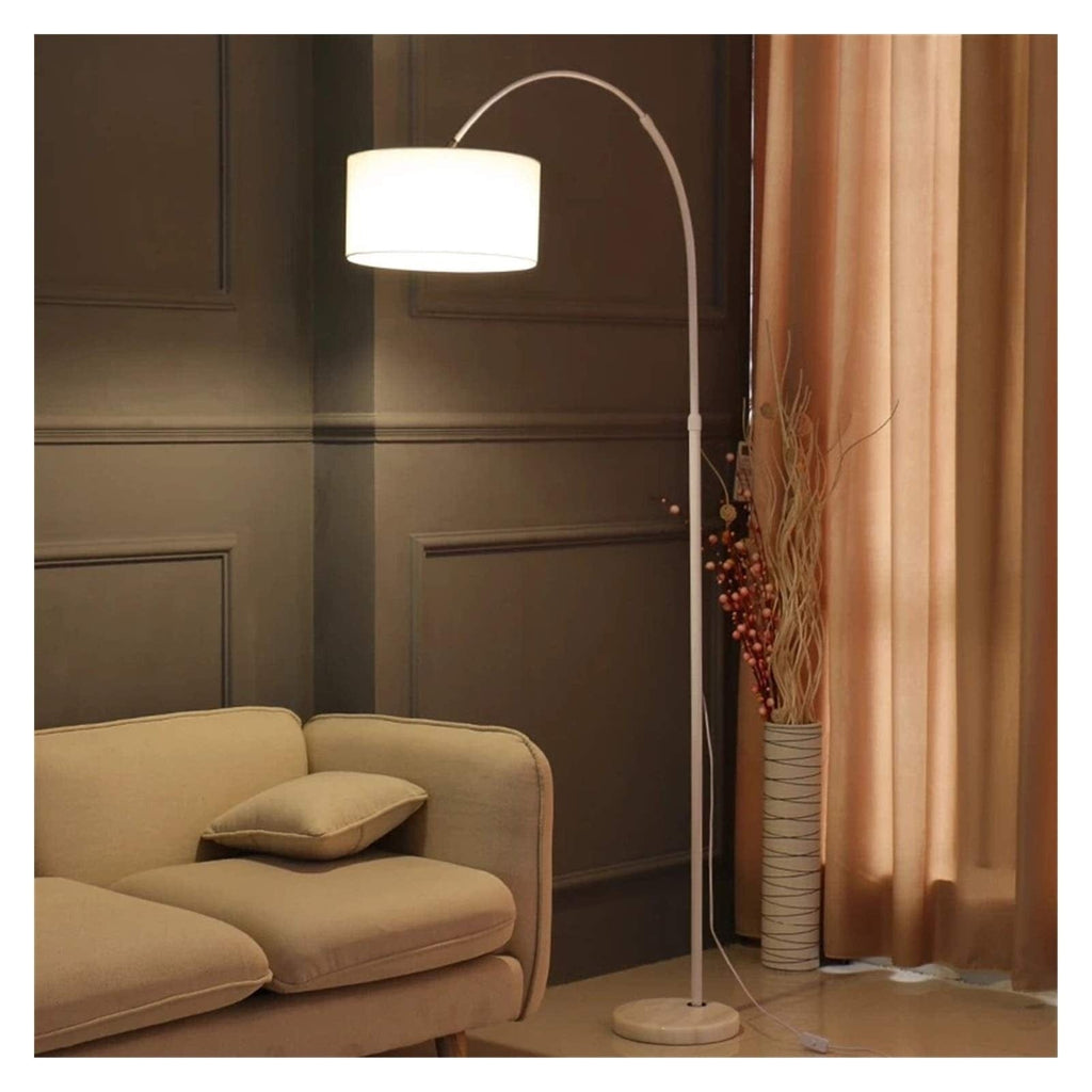 LampeHub Lampadaire abat jour Blanc