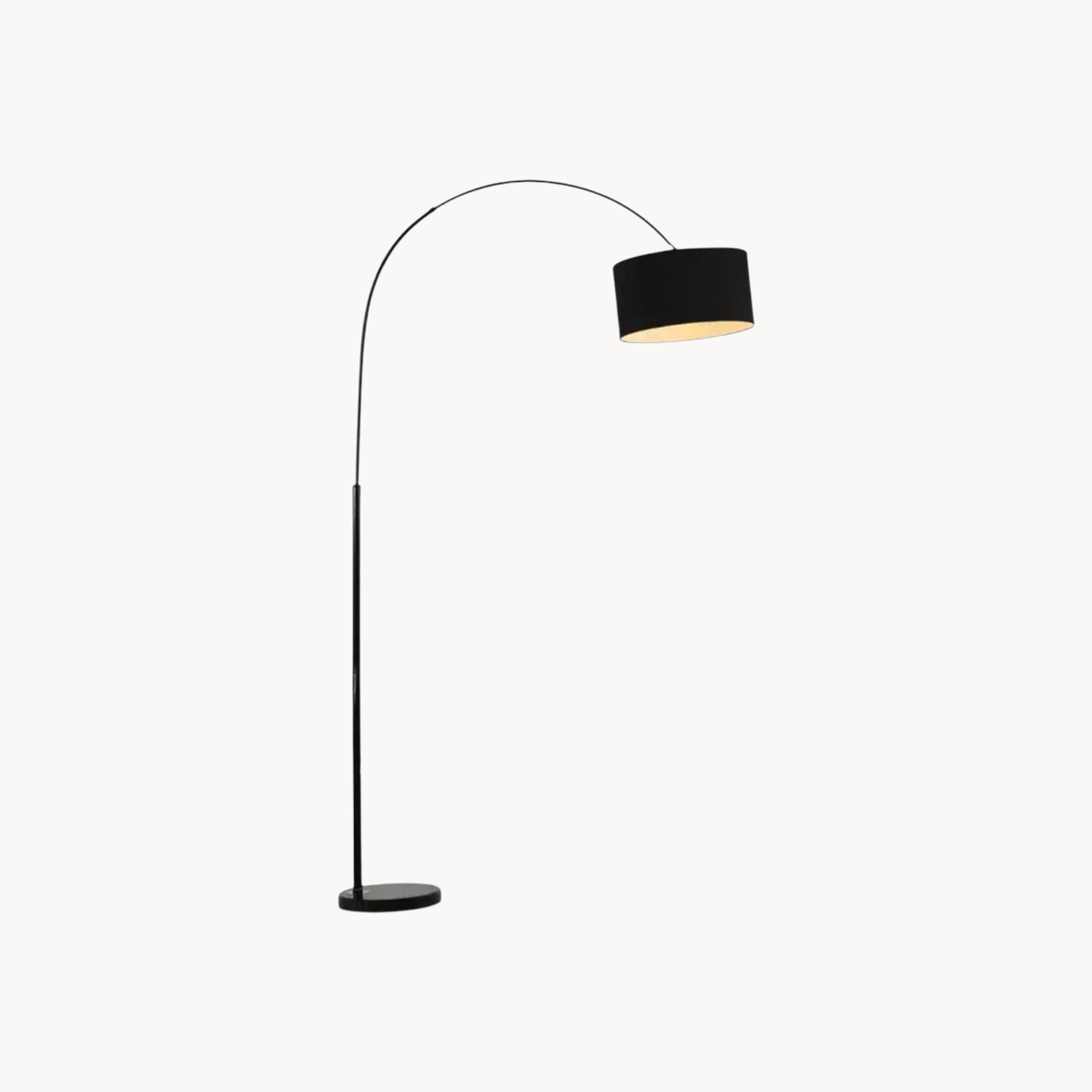 LampeHub Lampadaire abat jour Noir