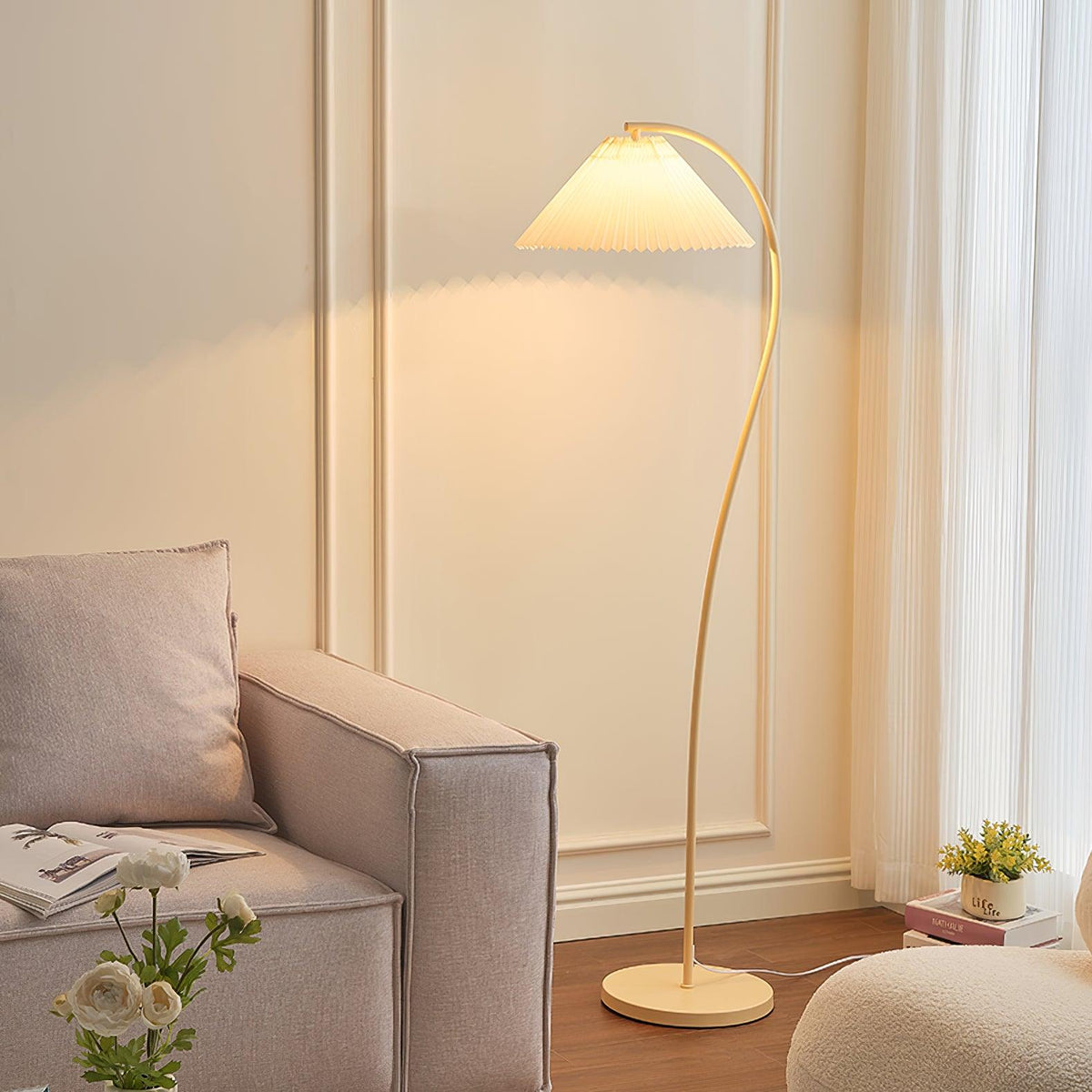 LampeHub Lampadaire Abat jour Salon