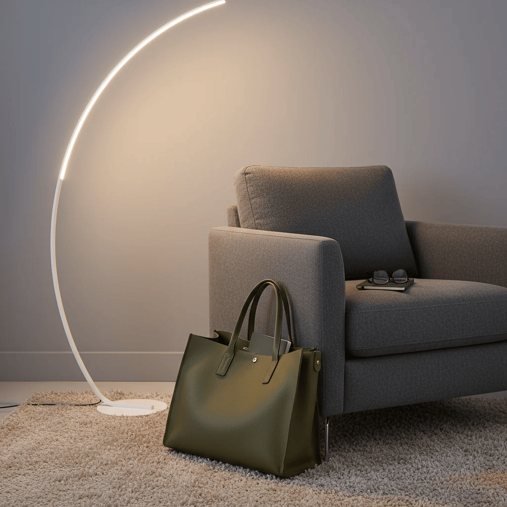 LampeHub Lampadaire Blanc