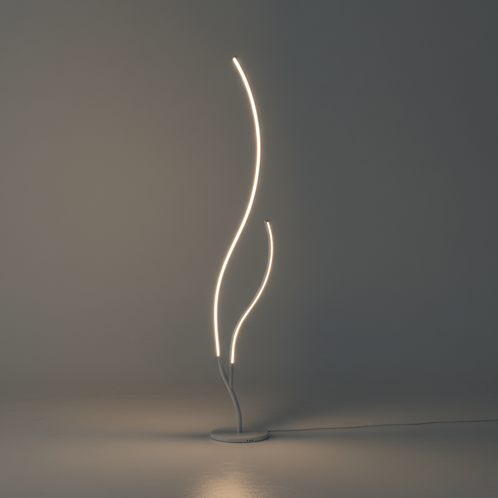 LampeHub Lampadaire Blanc Chambre en arbre