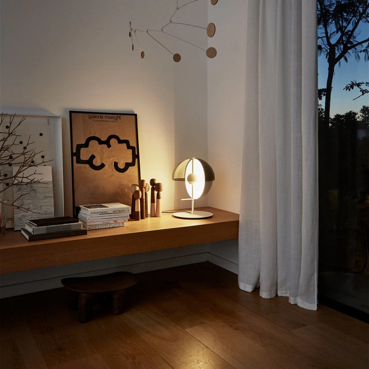 LampeHub Lampadaire Bureau Blanc