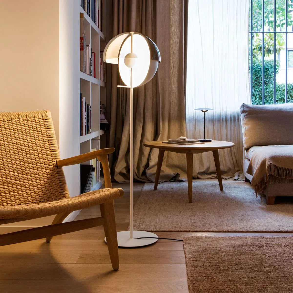 LampeHub Lampadaire Bureau Blanc