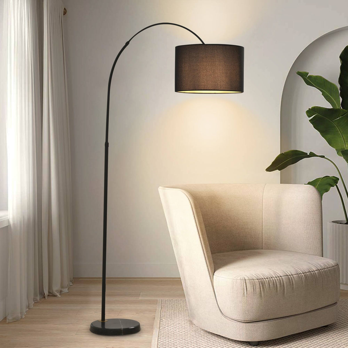 LampeHub Lampadaire Chambre abat jour