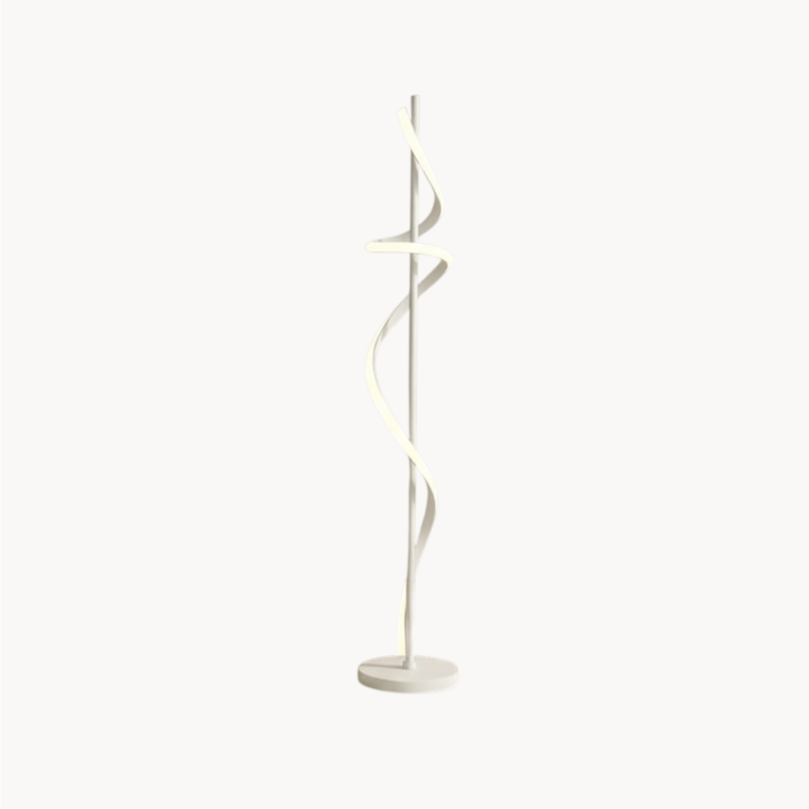 LampeHub Lampadaire Chambre Blanc en spirale