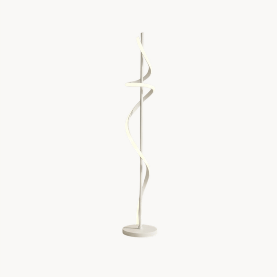 Lampadaire Chambre Blanc en spirale