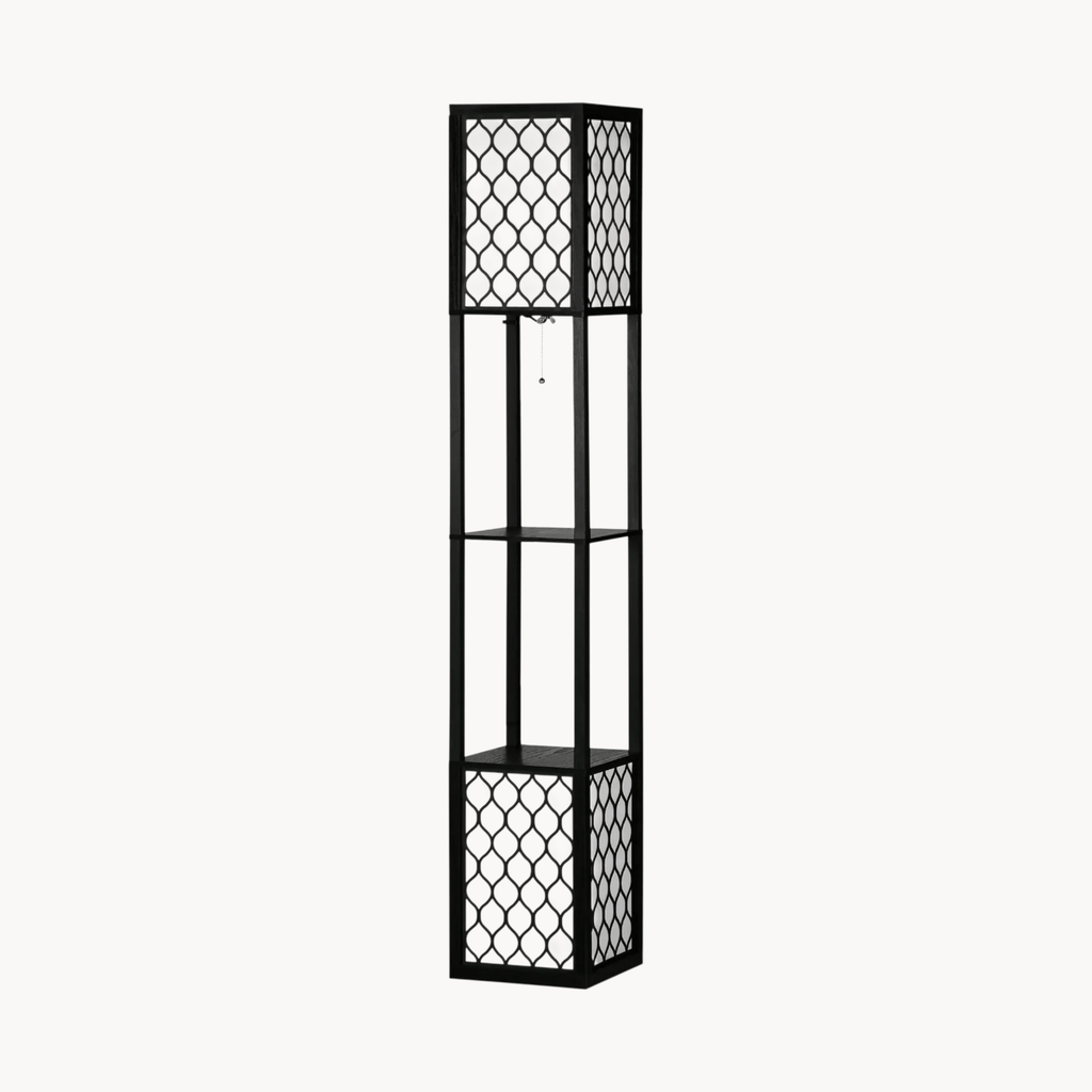 LampeHub Lampadaire Chambre Bois
