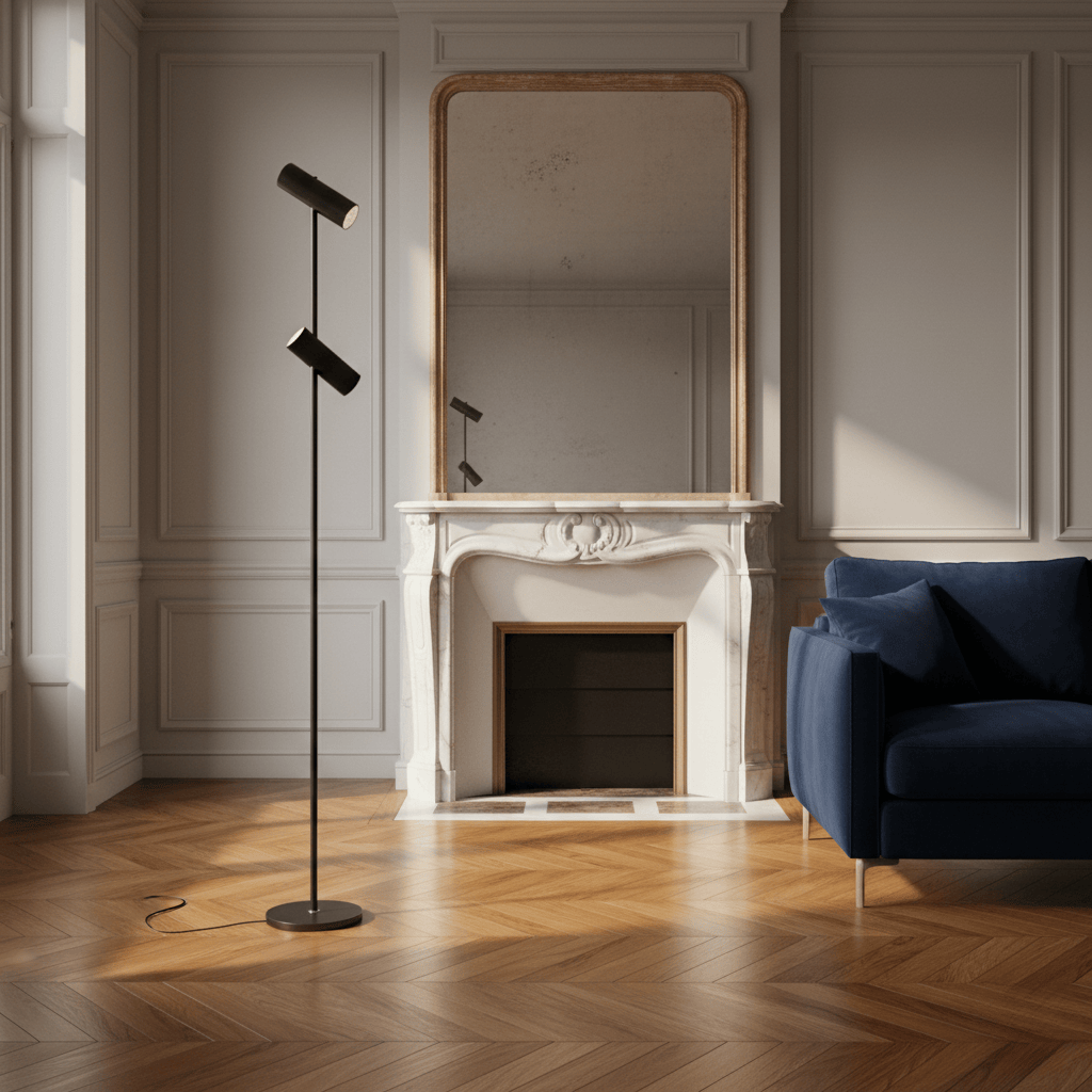 LampeHub Lampadaire Chambre Noir