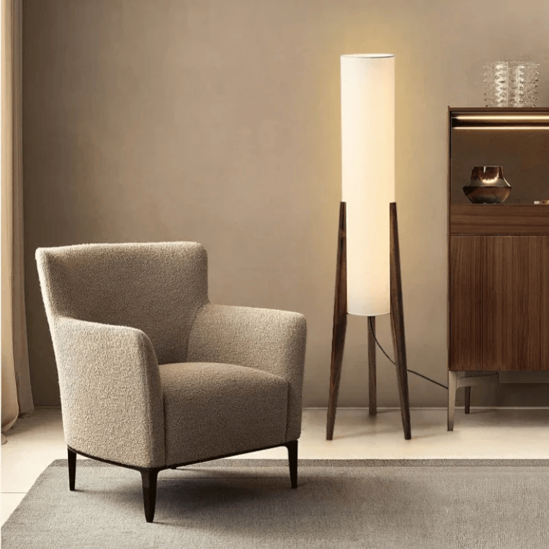 LampeHub Lampadaire de Salon Bois