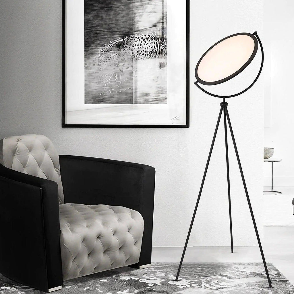 LampeHub Lampadaire de salon Ronde Premium