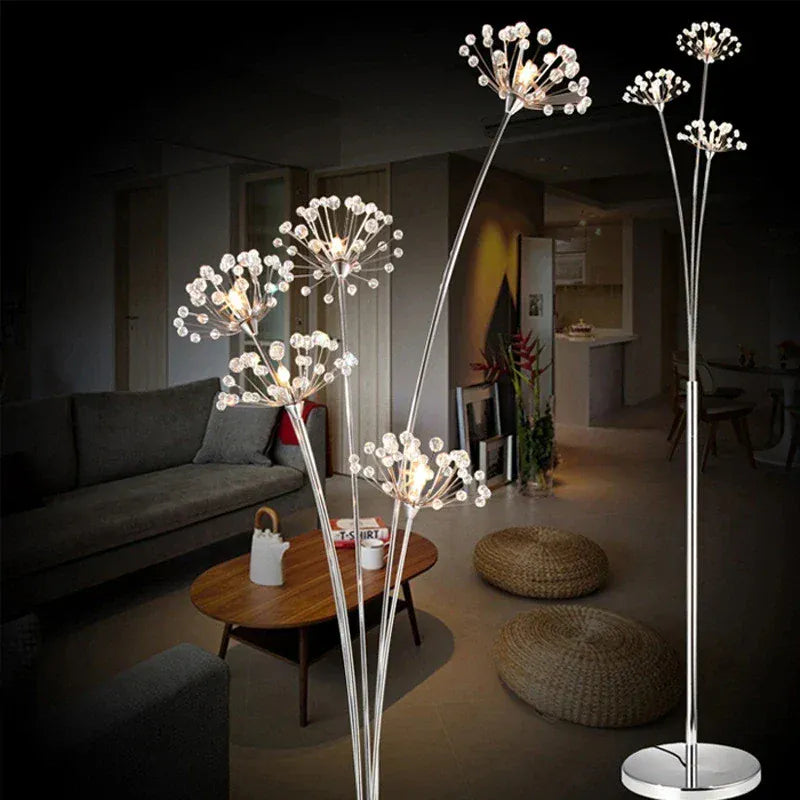 LampeHub Lampadaire Design Crystal