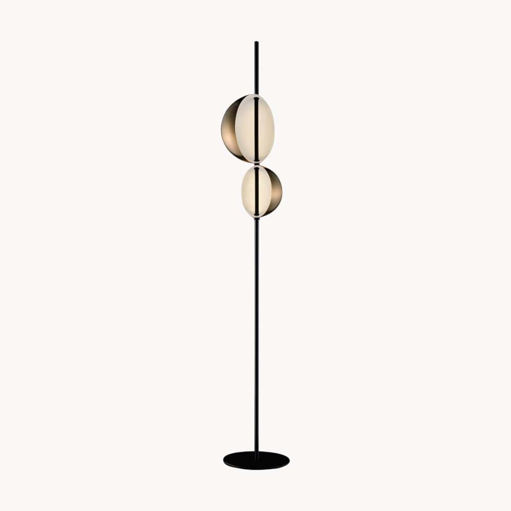 LampeHub Lampadaire Design Moderne Doré
