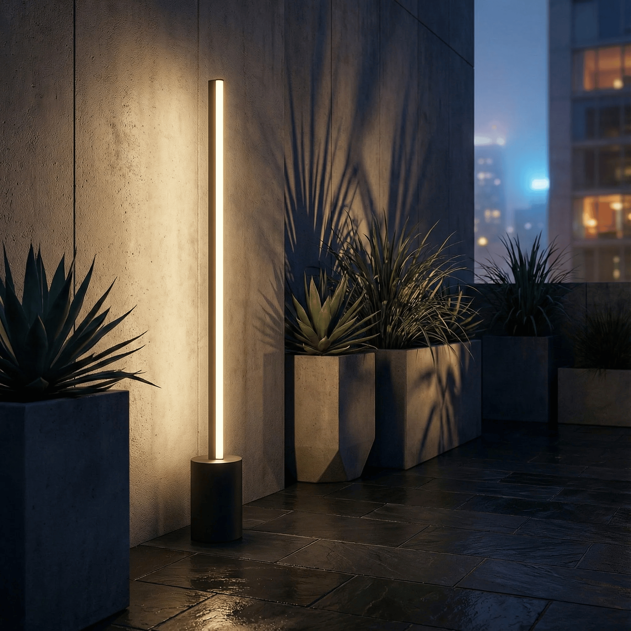 LampeHub Lampadaire Extérieur LED