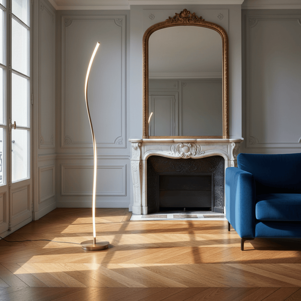 LampeHub Lampadaire LED Blanc
