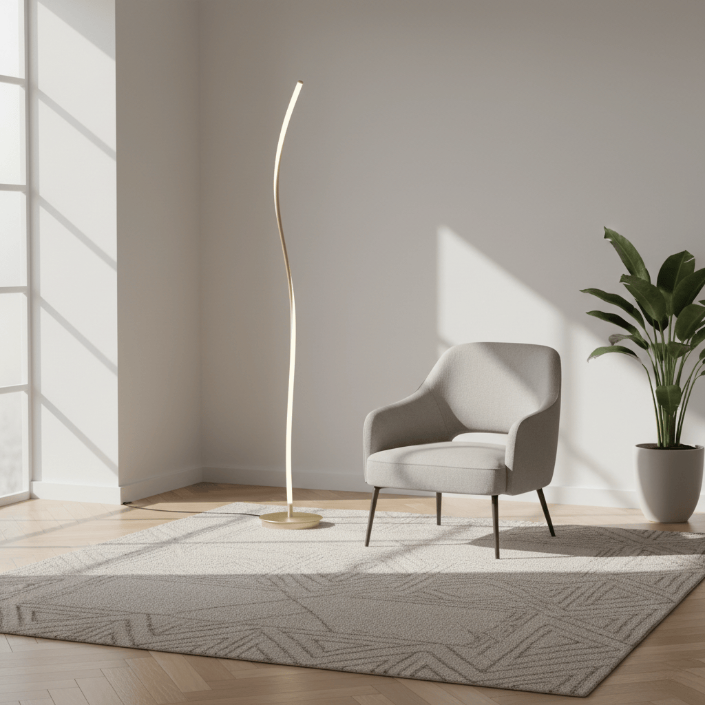 LampeHub Lampadaire LED Blanc