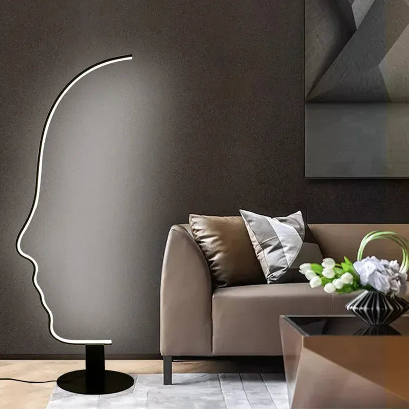 LampeHub Lampadaire LED Chambre forme tête