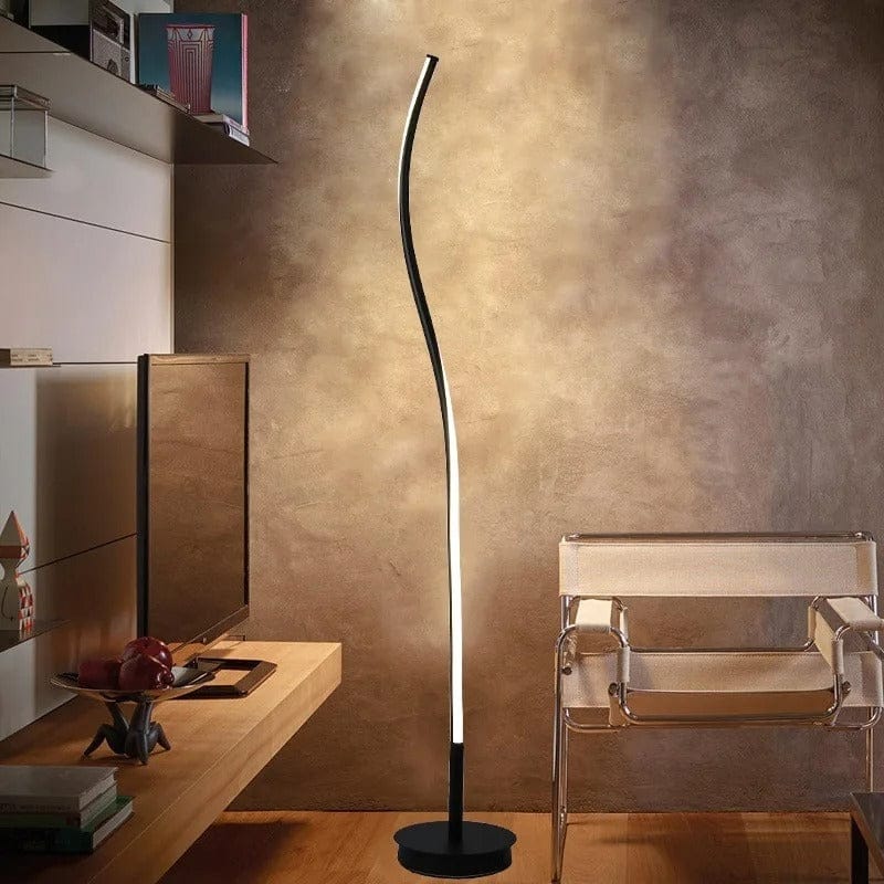 LampeHub Lampadaire LED Noir