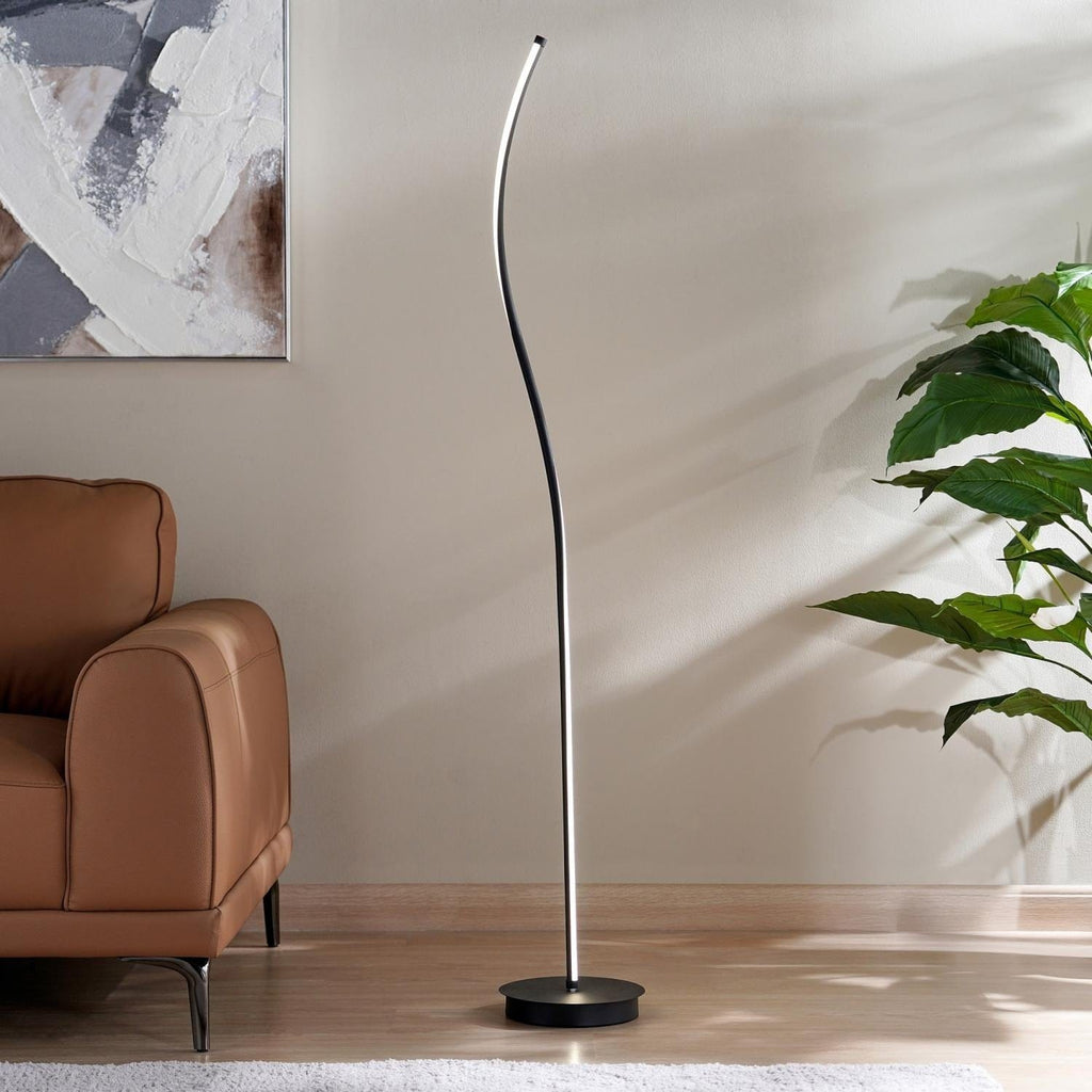 LampeHub Lampadaire LED Noir