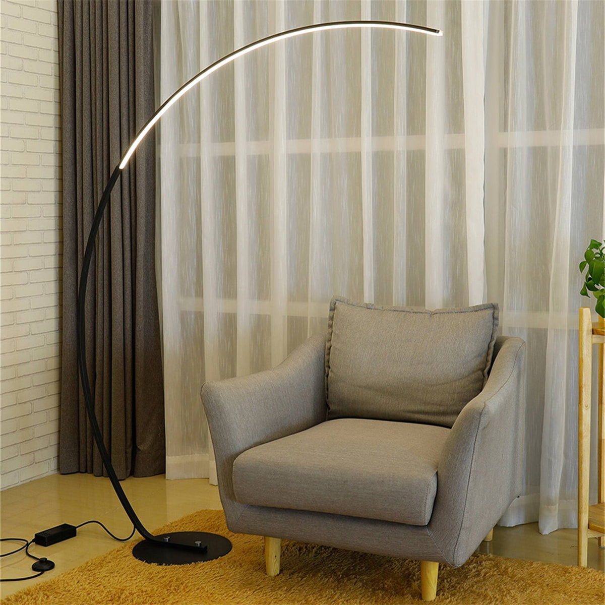 LampeHub Lampadaire Noir Blanc