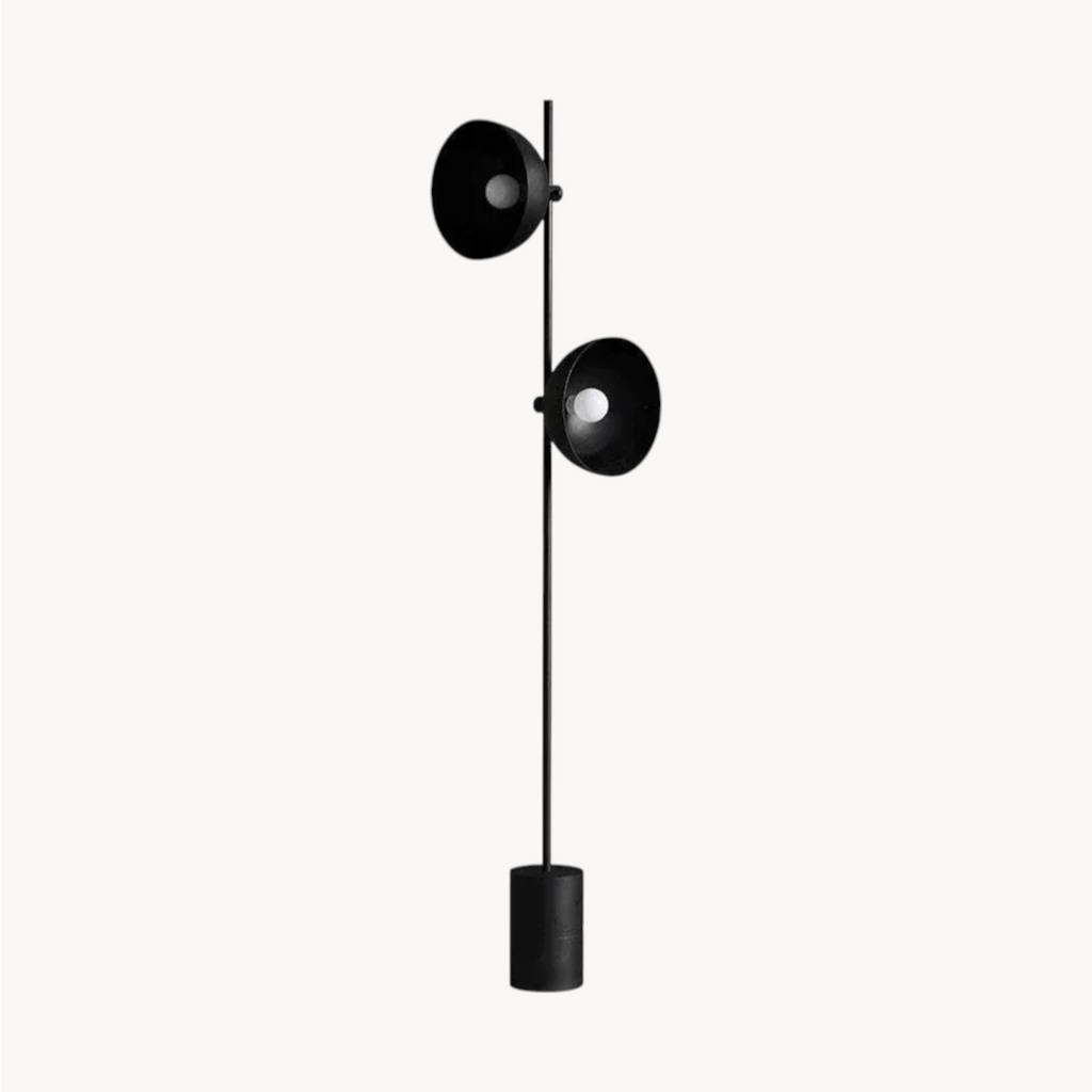 LampeHub Lampadaire Noir Salon